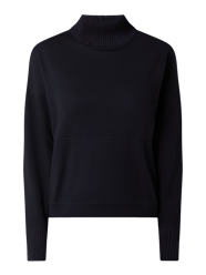 PLUS SIZE Rollkragenpullover mit Rollkragen von Jake*s Collection Blau - 38