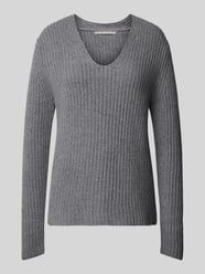 Strickpullover aus Kaschmir mit V-Ausschnitt  von (The Mercer) N.Y. Grau - 23