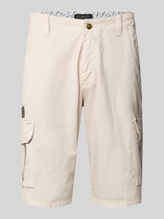 Regular Fit Cargobermudas mit Eingrifftaschen von bugatti Beige - 16