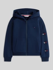 Bluza rozpinana o kroju regular fit z mieszanki bawełny z aplikacją z logo od Tommy Hilfiger Teens - 3
