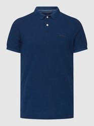 Poloshirt mit Logo-Stitching Modell 'VINT DESTROY' von Superdry Blau - 5
