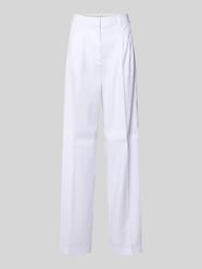 Broek van linnenmix met persplooien model 'CARLA' van GUESS - 10