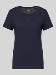T-Shirt mit Ton-in-Ton Logo-Schriftzug von BOSS Orange - 28