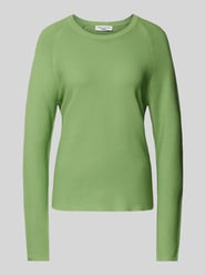 Gebreide pullover met geribde ronde hals van Marc O'Polo Denim Groen - 26