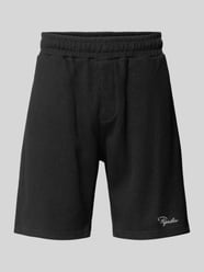 Sweatshorts met gestikt logo en elastische band van PEGADOR - 7