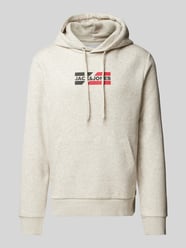 Hoodie mit Label-Print Modell 'ECORP' von Jack & Jones Beige - 19