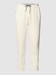 Sweatpants mit Galonstreifen Modell 'HADIKO' von BOSS Green Beige - 14