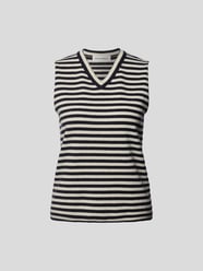 Top in Strick-Optik von Extreme Cashmere Grau / Schwarz - 3