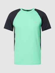 T-shirt z detalami z siateczki model ‘Active’ od BOSS Green Zielony - 10