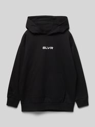 Comfort Fit Hoodie mit Känguru-Tasche und Logo-Print von s.Oliver RED LABEL Schwarz - 41