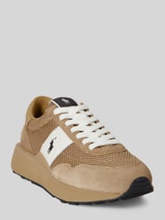 Sneaker aus echtem Rindvelours mit Logo-Stitching von Polo Ralph Lauren - 1