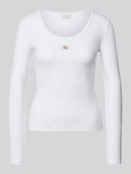 Slim Fit Langarmshirt aus Baumwoll-Mix von Calvin Klein Jeans - 37