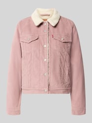 Regular Fit Jeansjacke aus reiner Baumwolle Modell 'ORIGINAL SHERPA TRUCKER' von Levi's® 300 Pink - 12