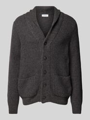 Strickjacke mit Knopfleiste von GRAN SASSO Grau - 47