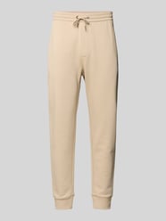 Spodnie dresowe z czystej bawełny w kroju regular fit od Armani Exchange - 48