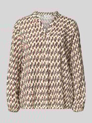 Blouseshirt van viscose met tuniekkraag, model 'Ha44nna' van ZABAIONE - 12