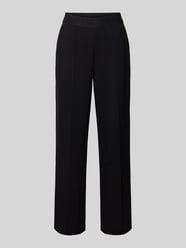 Stoffhose mit elastischem Logo-Bund von monari - 39