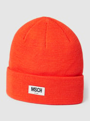 Beanie mit Label-Patch Modell 'Mojo' von MSCH Copenhagen Orange - 23