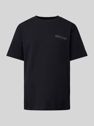 Oversized T-Shirt mit Label-Print von Napapijri Schwarz - 7