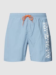 Badehose mit Label-Print von Napapijri Blau - 2