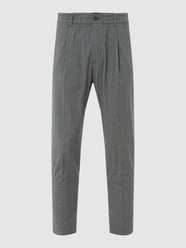 Bandplooibroek met stretch, model 'Chasy' van Drykorn Grijs / zwart - 36