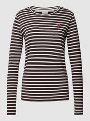 Longsleeve mit Motiv-Stitching Modell 'Liddy' von Kaffe Braun - 45
