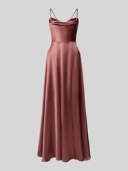 Abendkleid mit Gehschlitz von LUXUAR FASHION Orange - 26
