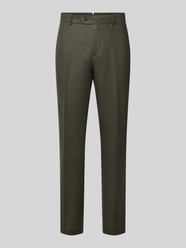Spodnie garniturowe w kroju regular fit z czystego lnu model 'BAILEY' od Selected Homme - 39