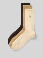 Skarpety z mieszanki bawełny w zestawie 3 szt. od Polo Ralph Lauren Underwear - 41