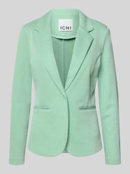 slim fit blazer met paspelzakken model 'KATE PIQUE' van ICHI - 12