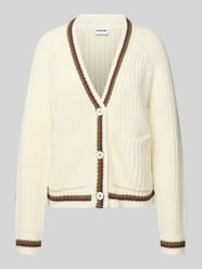 Gebreid jack met V-hals van Noisy May - 9