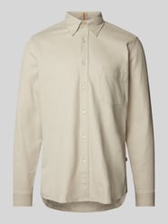 Regular Fit Freizeithemd mit Button-Down-Kragen Modell 'Rickert' von BOSS Orange Beige - 21