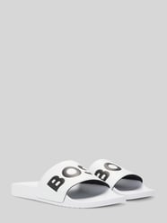 Klapki basenowe z nadruk z logo od BOSS - 44