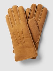 Handschuhe mit Label-Applikation von JOOP! Braun - 40