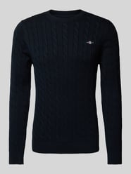 Gebreide pullover met kabelpatroon van Gant - 26