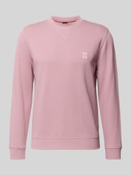 Regular Fit Sweatshirt aus reiner Baumwolle Modell 'WESTART' von BOSS Orange Pink - 38