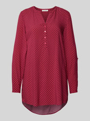 Blouse met fijn all-over motief van Christian Berg Woman Fuchsia - 29