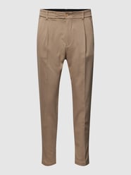 Bundfaltenhose mit Stretch-Anteil Modell 'CHASY' von Drykorn Beige - 27