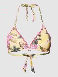Bikinitop met all-over print, model 'NUCO LIMETROPIC' van Banana Moon Geel - 7
