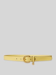 Smal riem met logo-applicatie van echt leer van Lauren Ralph Lauren - 1