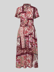 Midi-jurk met strikceintuur van Christian Berg Woman Selection - 9