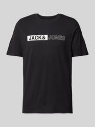 T-shirt met labelprint, model 'CONEO' van Jack & Jones - 31