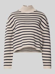 Regular fit Col Pullover van Katoenmix van Tom Tailor Denim Beige - 16