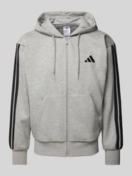 Sweatjacke mit Viskose-Anteil und Logo-Stitching von adidas Sportswear - 2