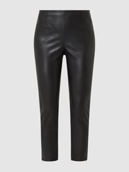Cropped Leggings in Leder-Optik Modell 'Stria' von Pennyblack Grau / Schwarz - 35
