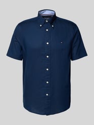 Regular fit vrijetijdsoverhemd van een mix van katoen en linnen van Tommy Hilfiger - 12