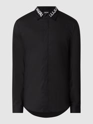 Regular fit vrijetijdsoverhemd met stretch  van Just Cavalli Grijs / zwart - 12
