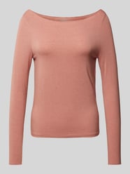 Longsleeve mit U-Boot-Ausschnitt von JAKE*S STUDIO WOMAN Rosa - 26