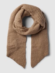 Grof gebreide sjaal, model 'PYRON' van Pieces Beige - 43