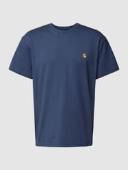 T-Shirt mit Label-Stitching Modell 'CHASE' von Carhartt Work In Progress Blau - 35